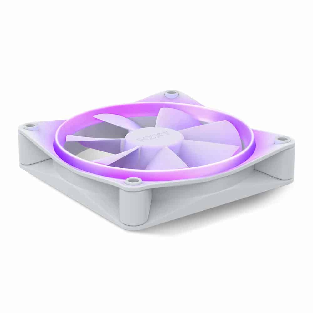 (image for) NZXT F120 RGB 120mm PWM Single High Airflow Fan White